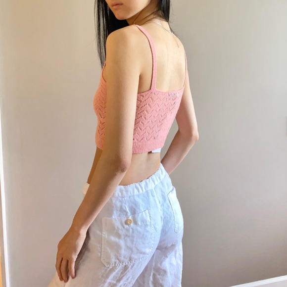 Zara alpaca wool cardigan and tank set pink - Picture 4 of 9